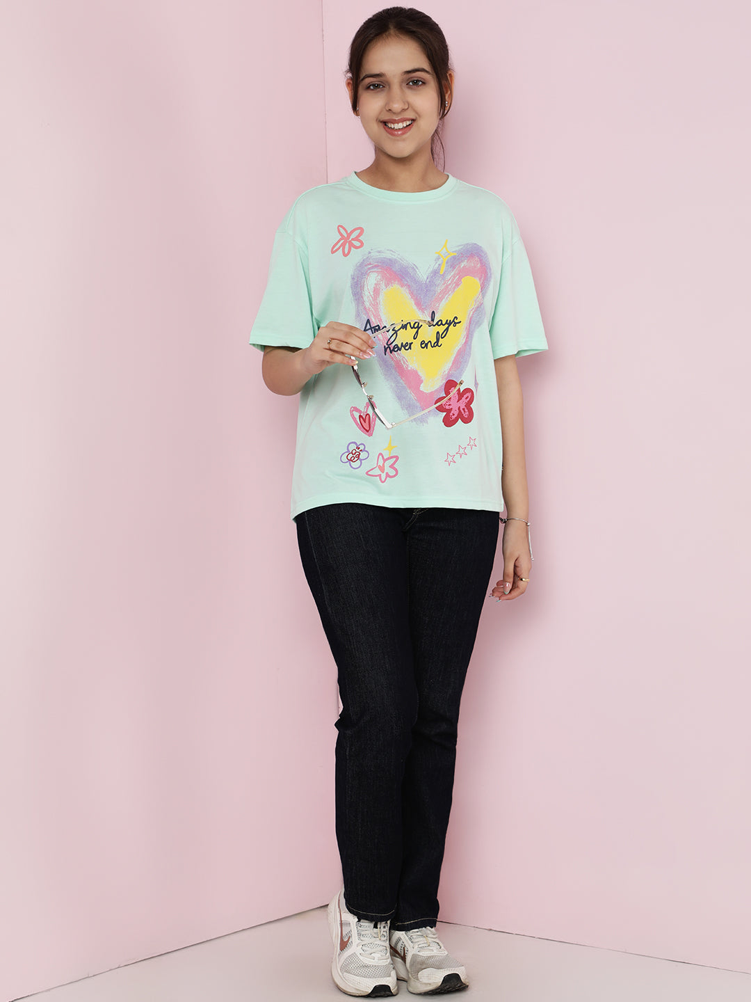 Lil Tomatoes Girls Cotton Top- LTGREEN