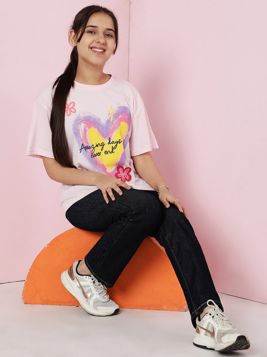 Lil Tomatoes Girls Cotton Top- PINK
