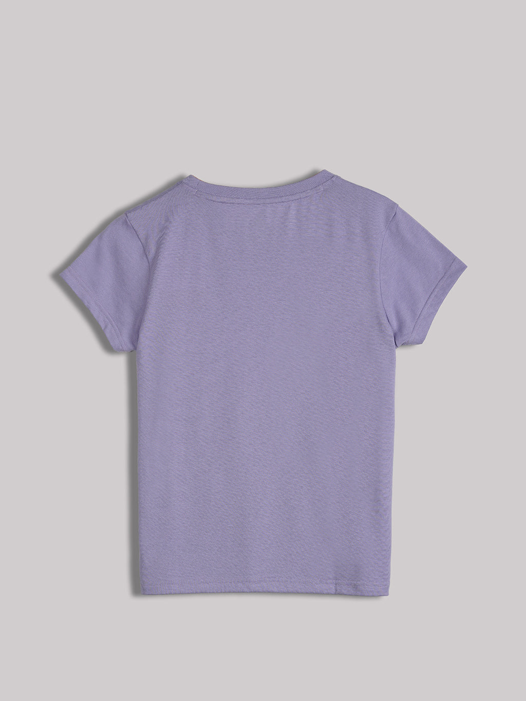 Lil Tomatoes Cotton Half Sleeves Attitude & Love Tex Printed Top-LTPURPLE