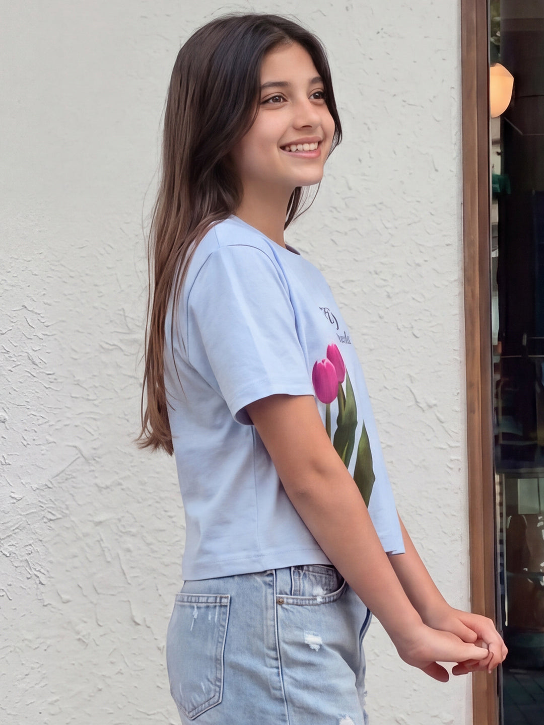 Lil Tomatoes Girls Cotton Crop Top