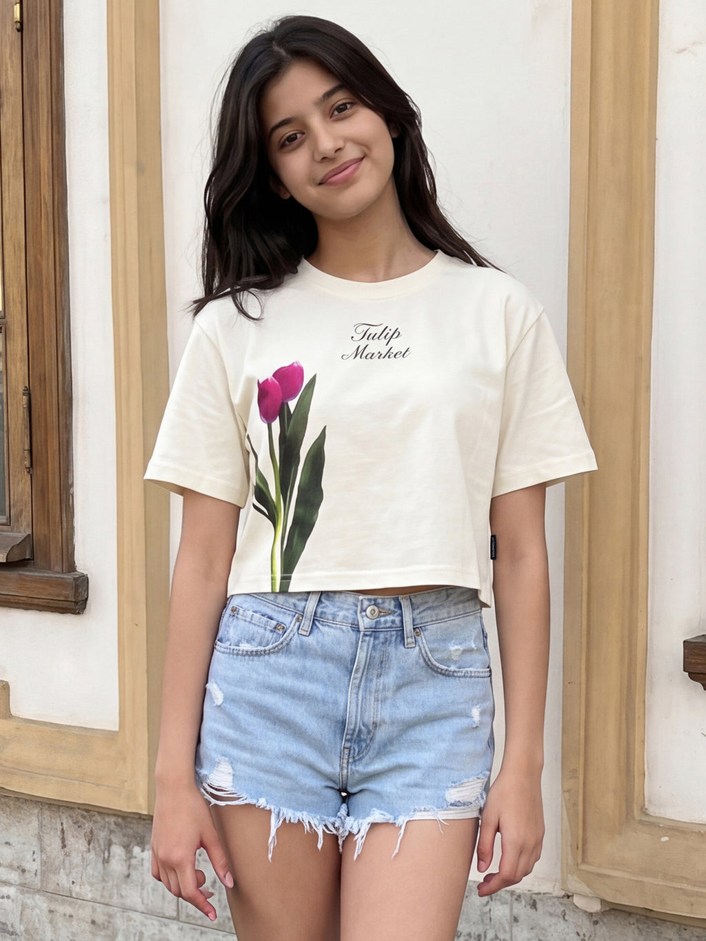 Lil Tomatoes Girls Cotton Crop Top