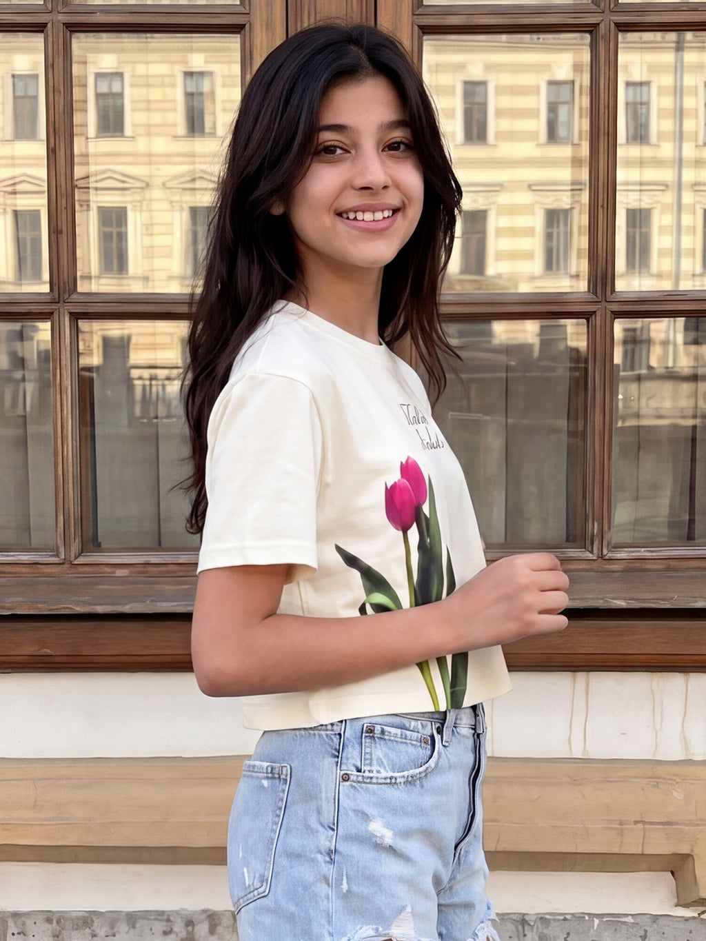 Lil Tomatoes Girls Cotton Crop Top