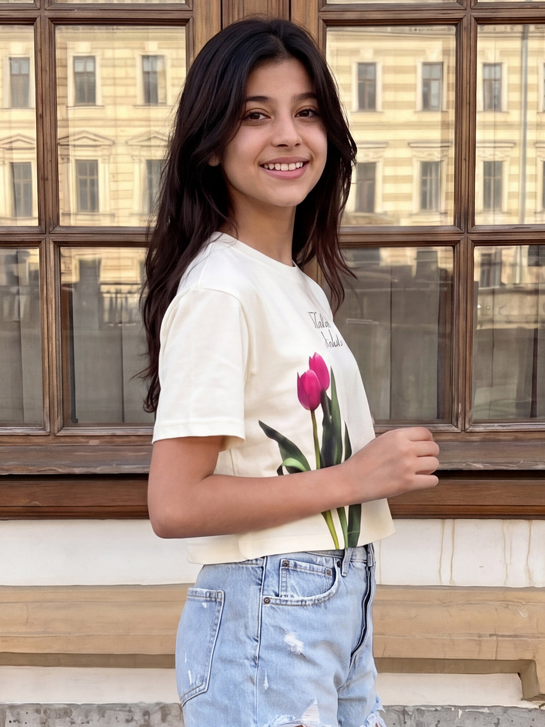 Lil Tomatoes Girls Cotton Crop Top