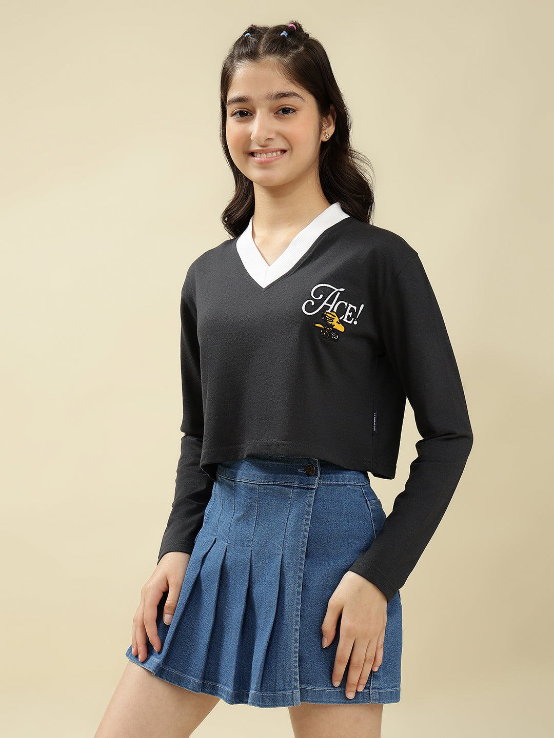 Lil Tomatoes Girls Cotton Crop Top