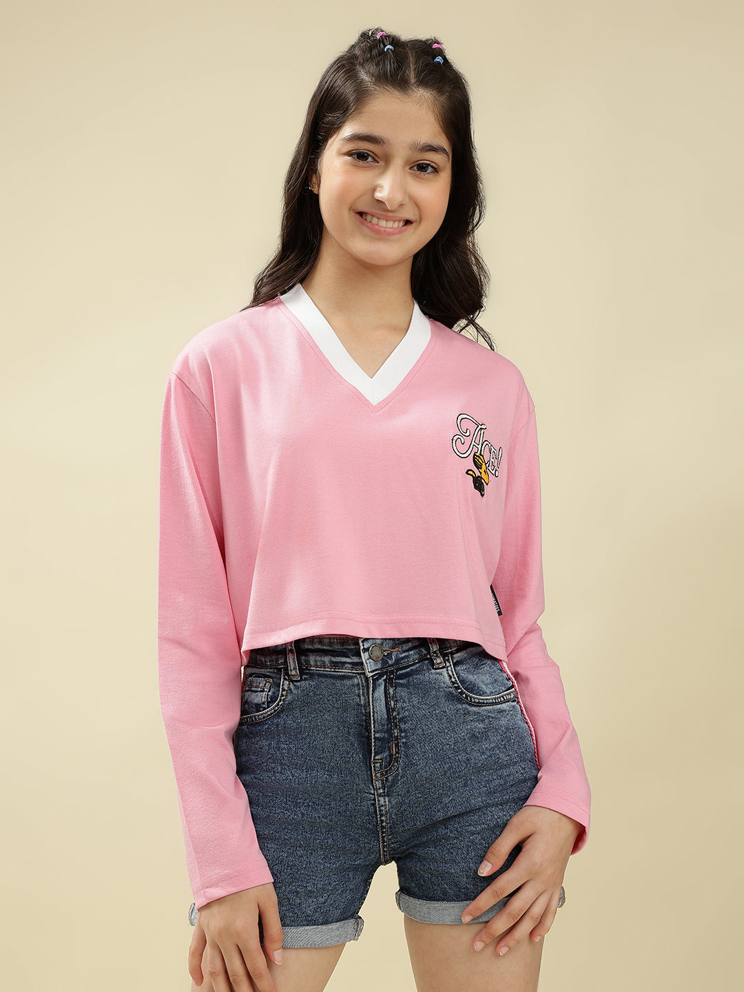 Lil Tomatoes Girls Cotton Crop Top