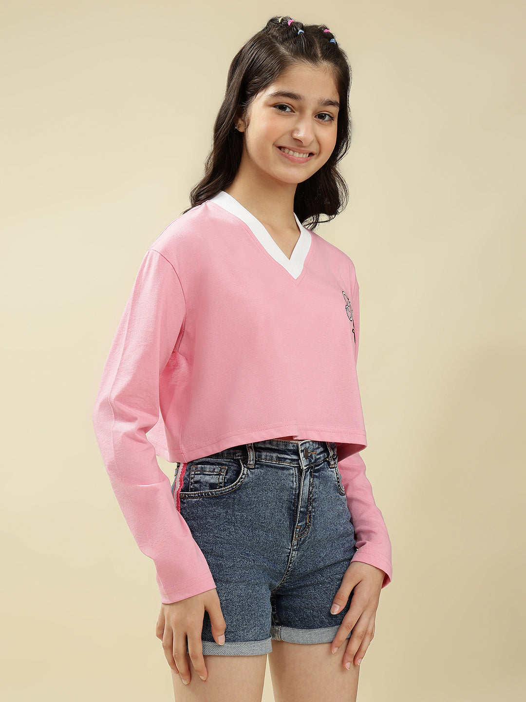 Lil Tomatoes Girls Cotton Crop Top
