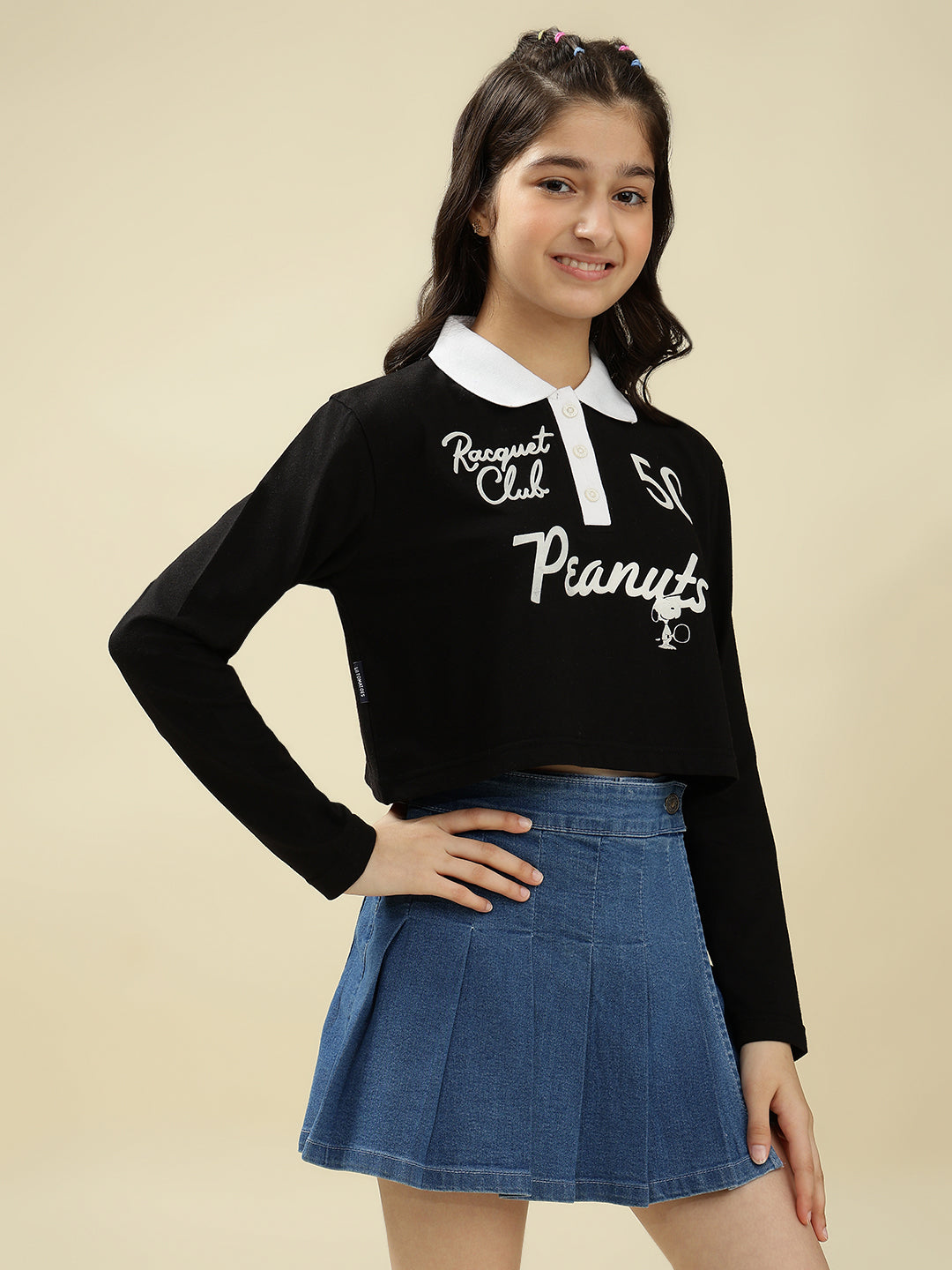 Lil Tomatoes Girls Cotton Crop Top