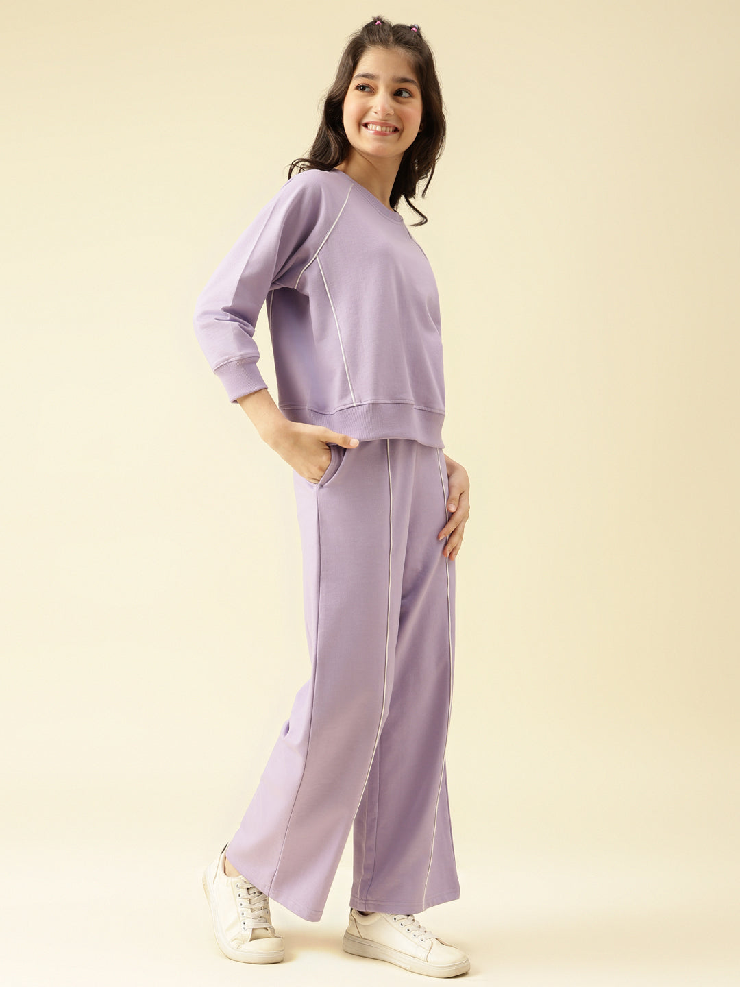 Lil Tomatoes Girls Cotton Looper Track Suits