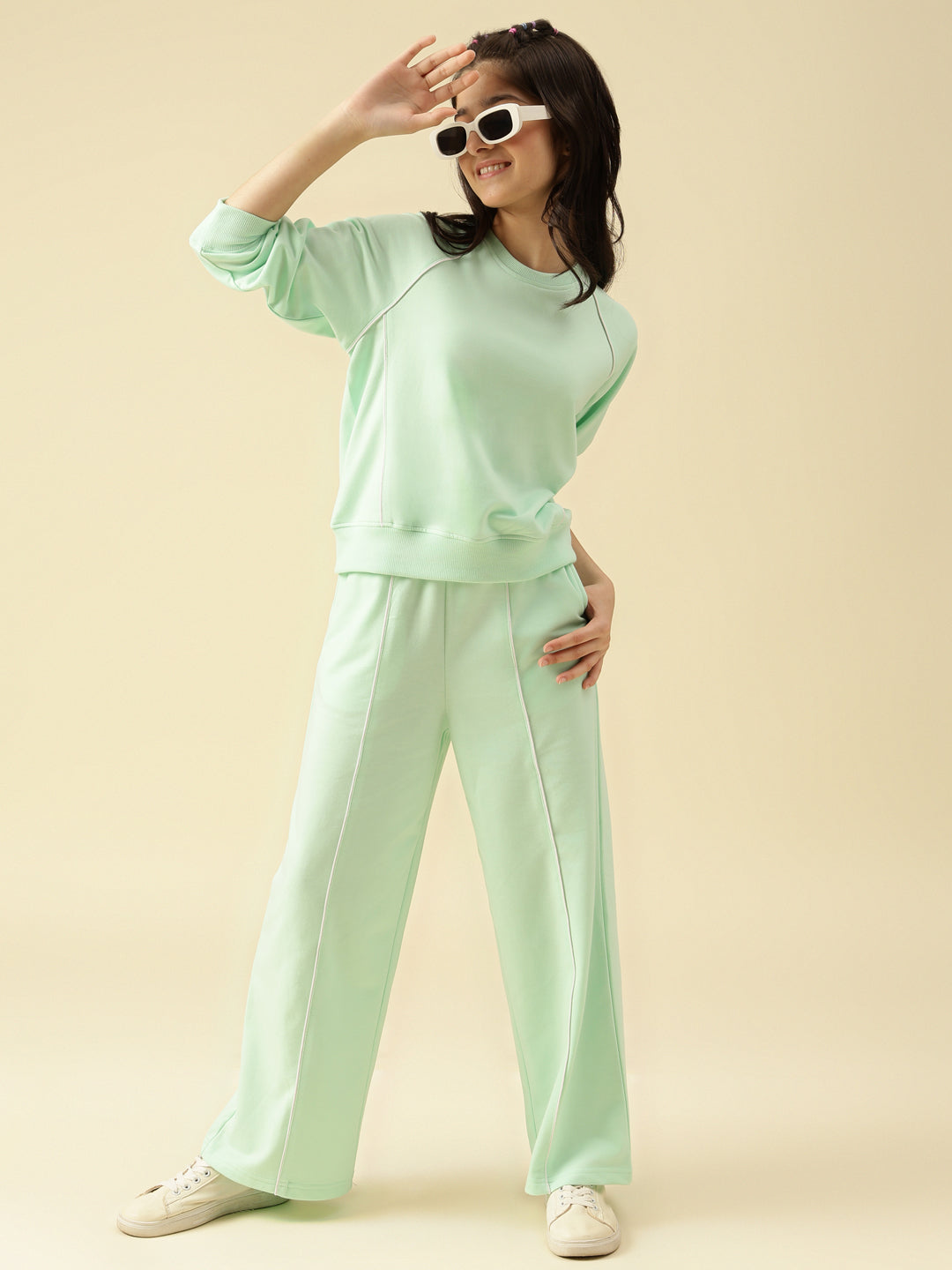 Lil Tomatoes Girls Cotton Looper Track Suits