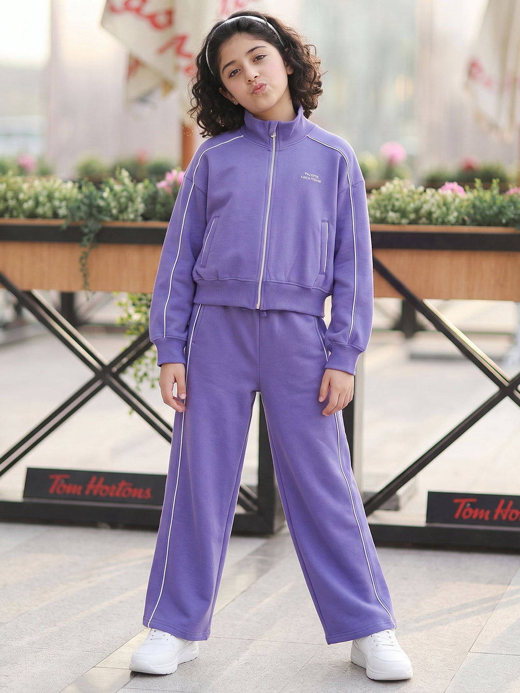 Lil Tomatoes Girls Cotton Fleece Track Suits