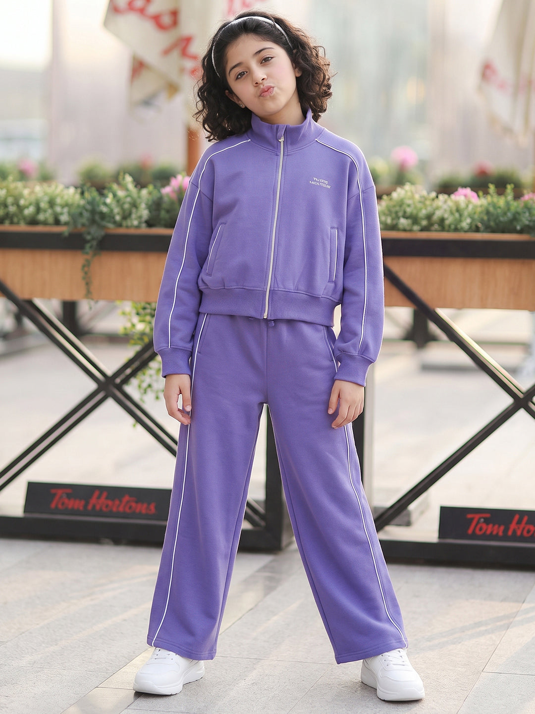 Lil Tomatoes Girls Cotton Fleece Track Suits