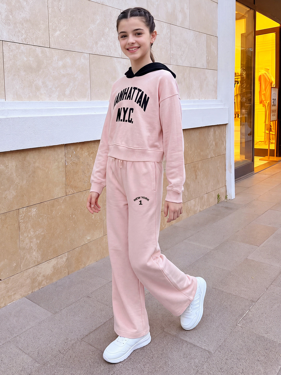 Lil Tomatoes Girls Cotton Looper Track Suits