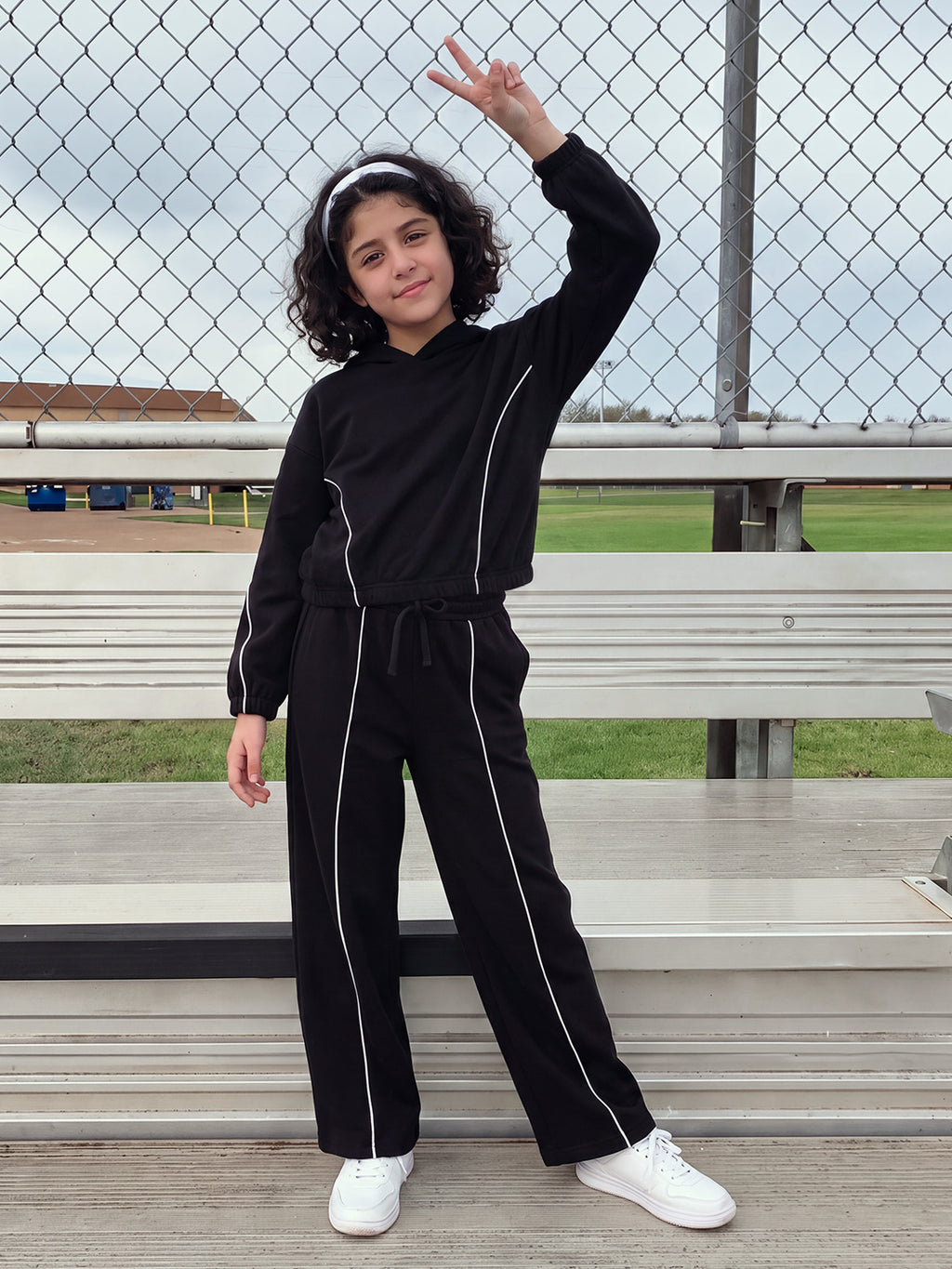 Lil Tomatoes Girls Cotton Fleece Track Suits