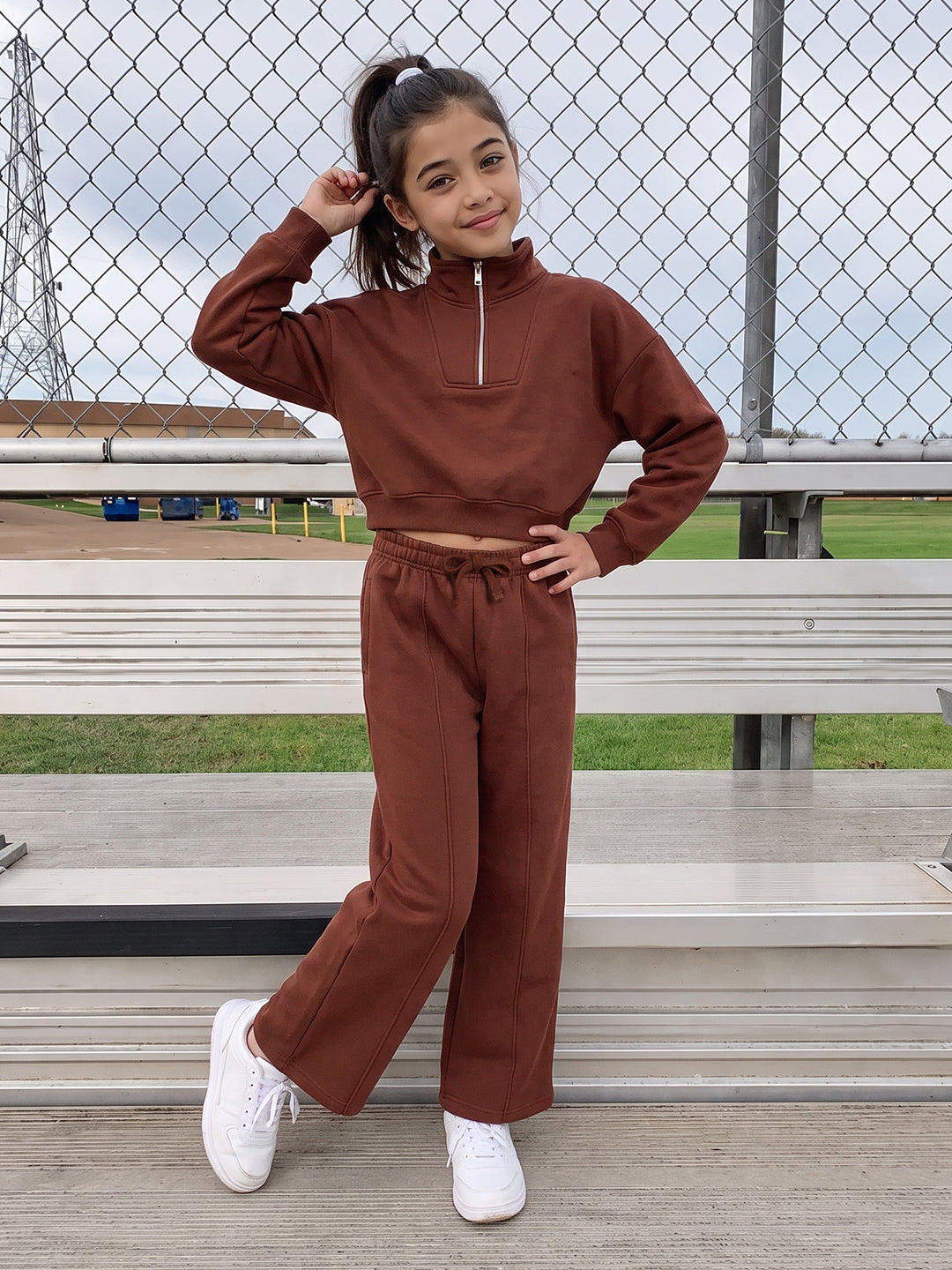 Lil Tomatoes Girls Cotton Fleece Track Suits