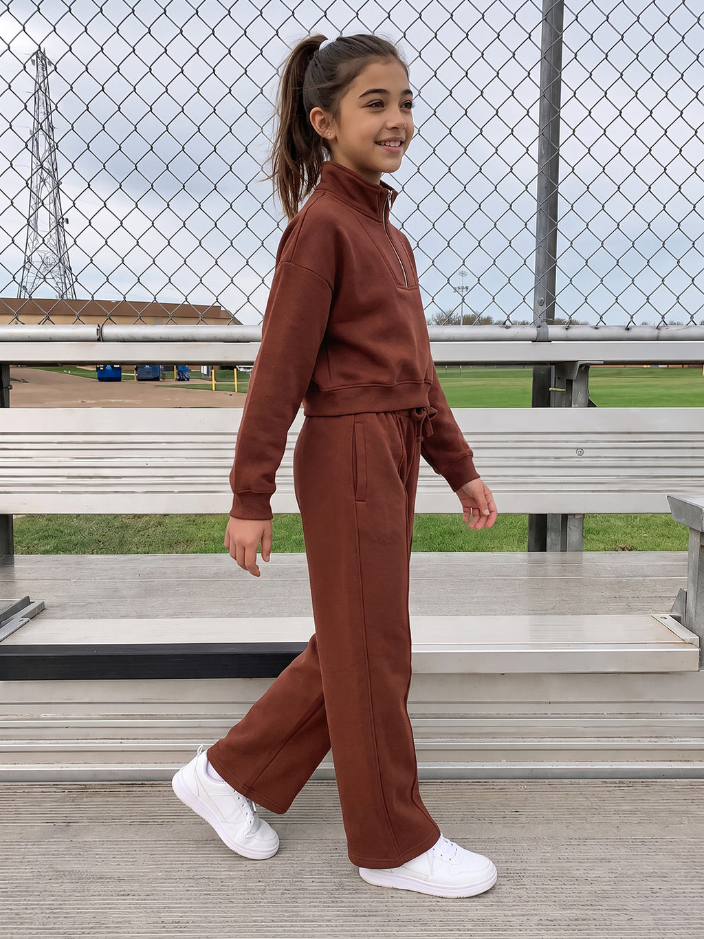 Lil Tomatoes Girls Cotton Fleece Track Suits