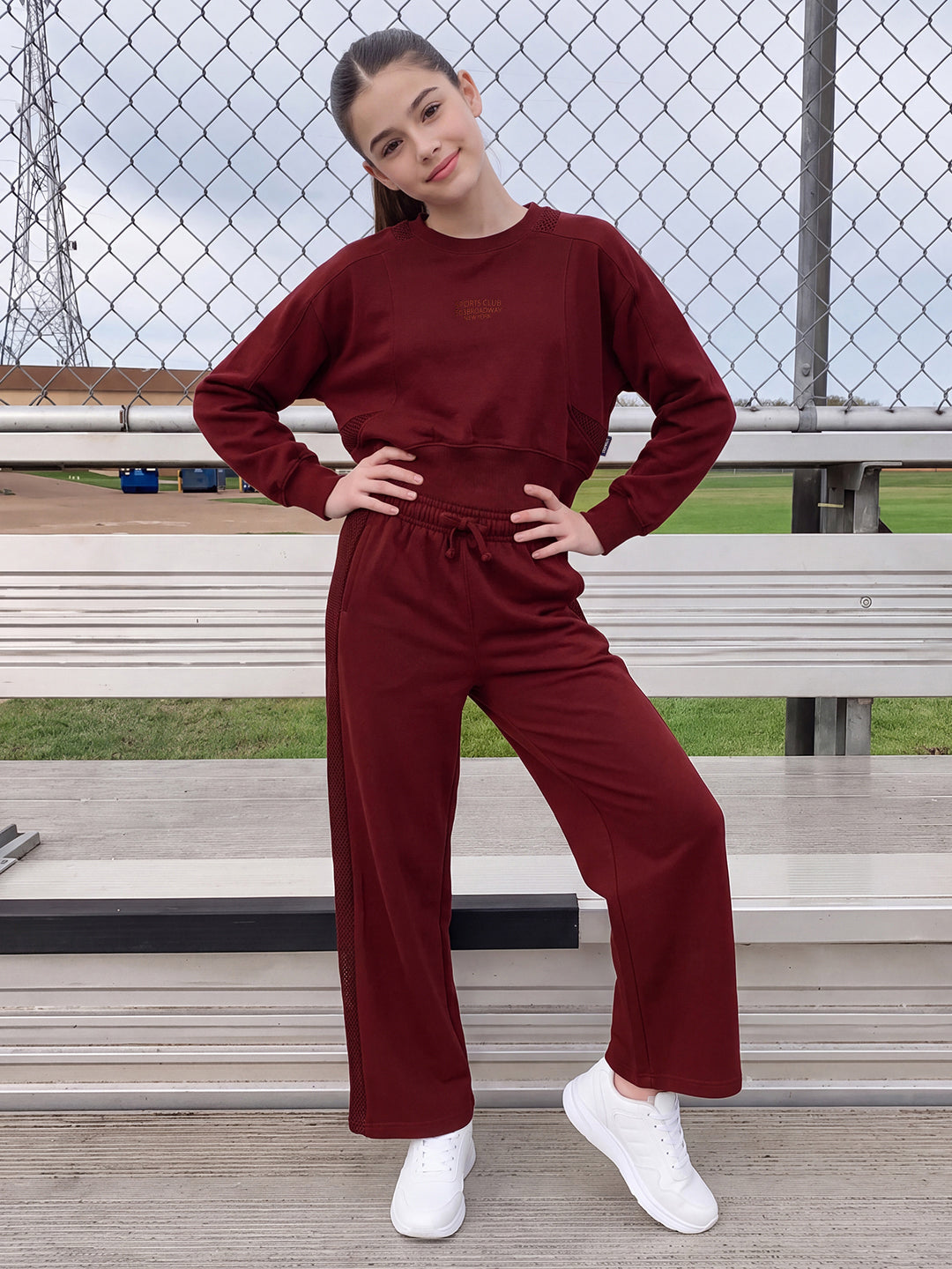 Lil Tomatoes Girls Cotton Looper Track Suits