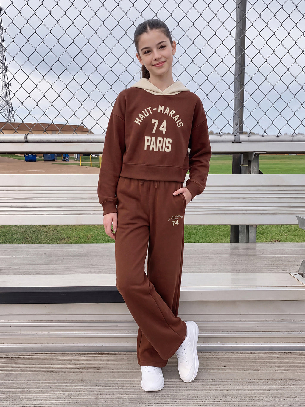 Lil Tomatoes Girls Cotton Fleece Track Suits