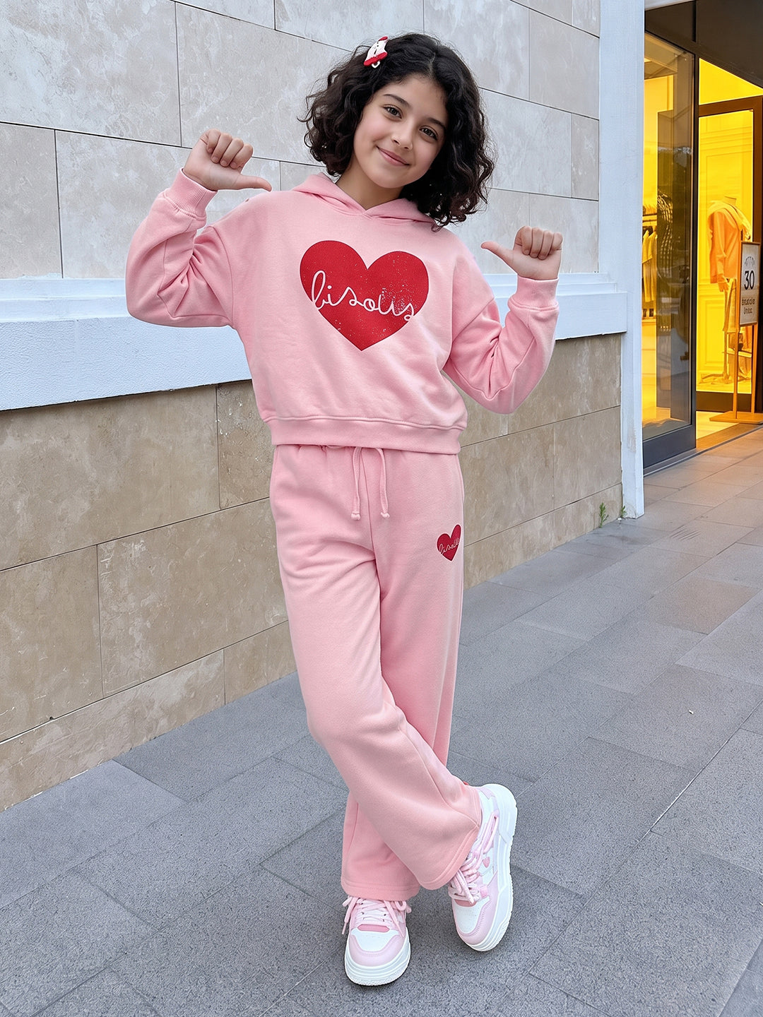 Lil Tomatoes Girls Cotton Looper Track Suits