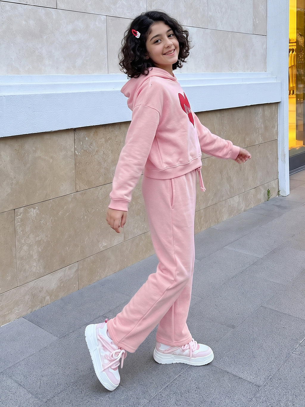 Lil Tomatoes Girls Cotton Looper Track Suits