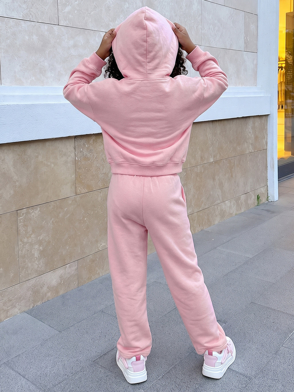 Lil Tomatoes Girls Cotton Looper Track Suits
