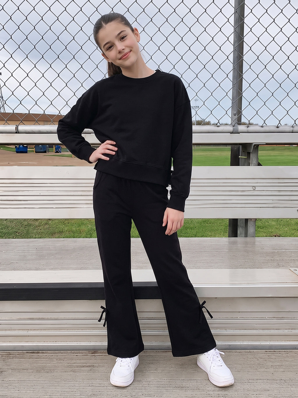 Lil Tomatoes Girls Cotton Looper Track Suits