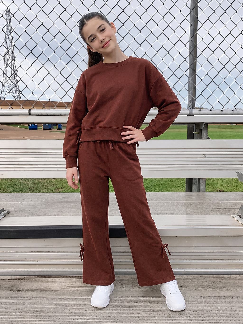Lil Tomatoes Girls Cotton Looper Track Suits