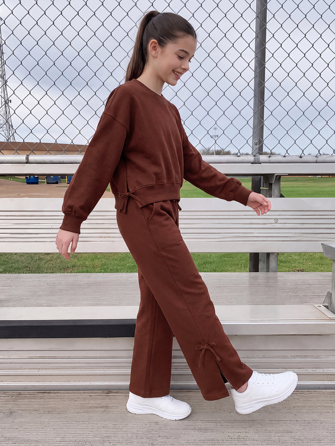 Lil Tomatoes Girls Cotton Looper Track Suits