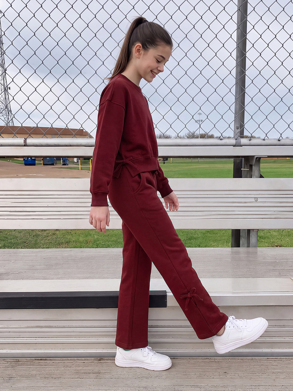 Lil Tomatoes Girls Cotton Looper Track Suits