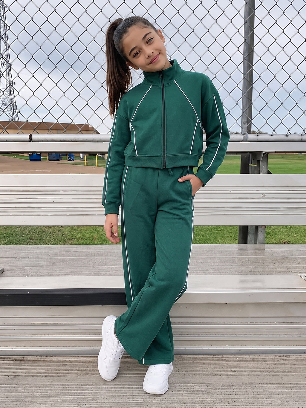 Lil Tomatoes Girls Cotton Fleece Track Suits