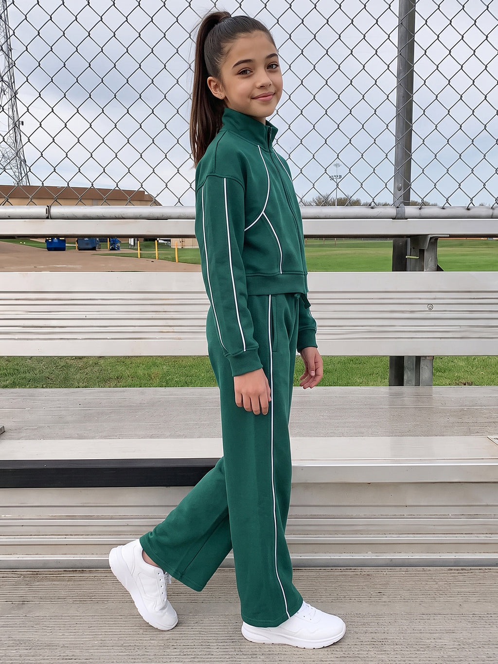 Lil Tomatoes Girls Cotton Fleece Track Suits