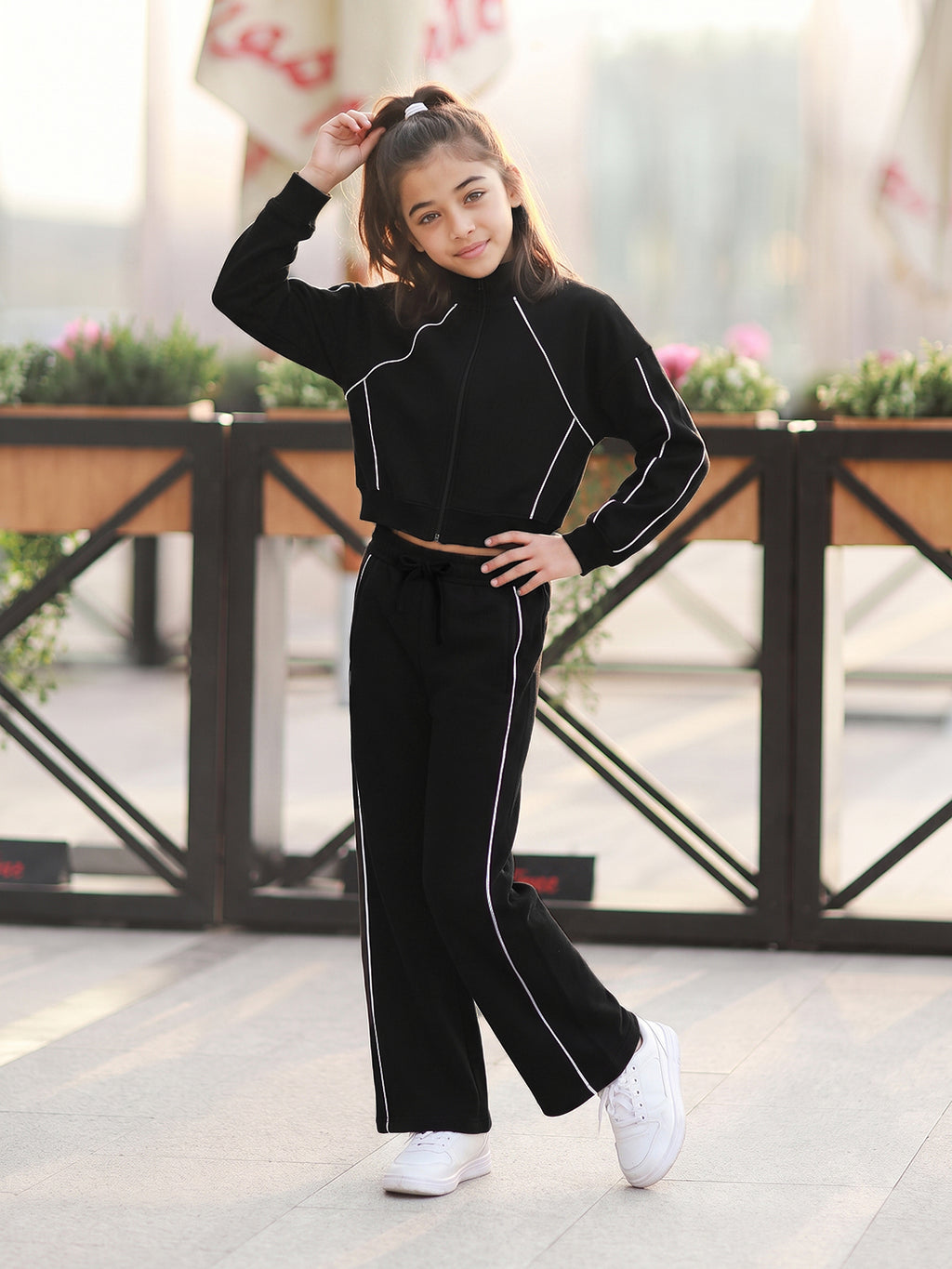 Lil Tomatoes Girls Cotton Fleece Track Suits