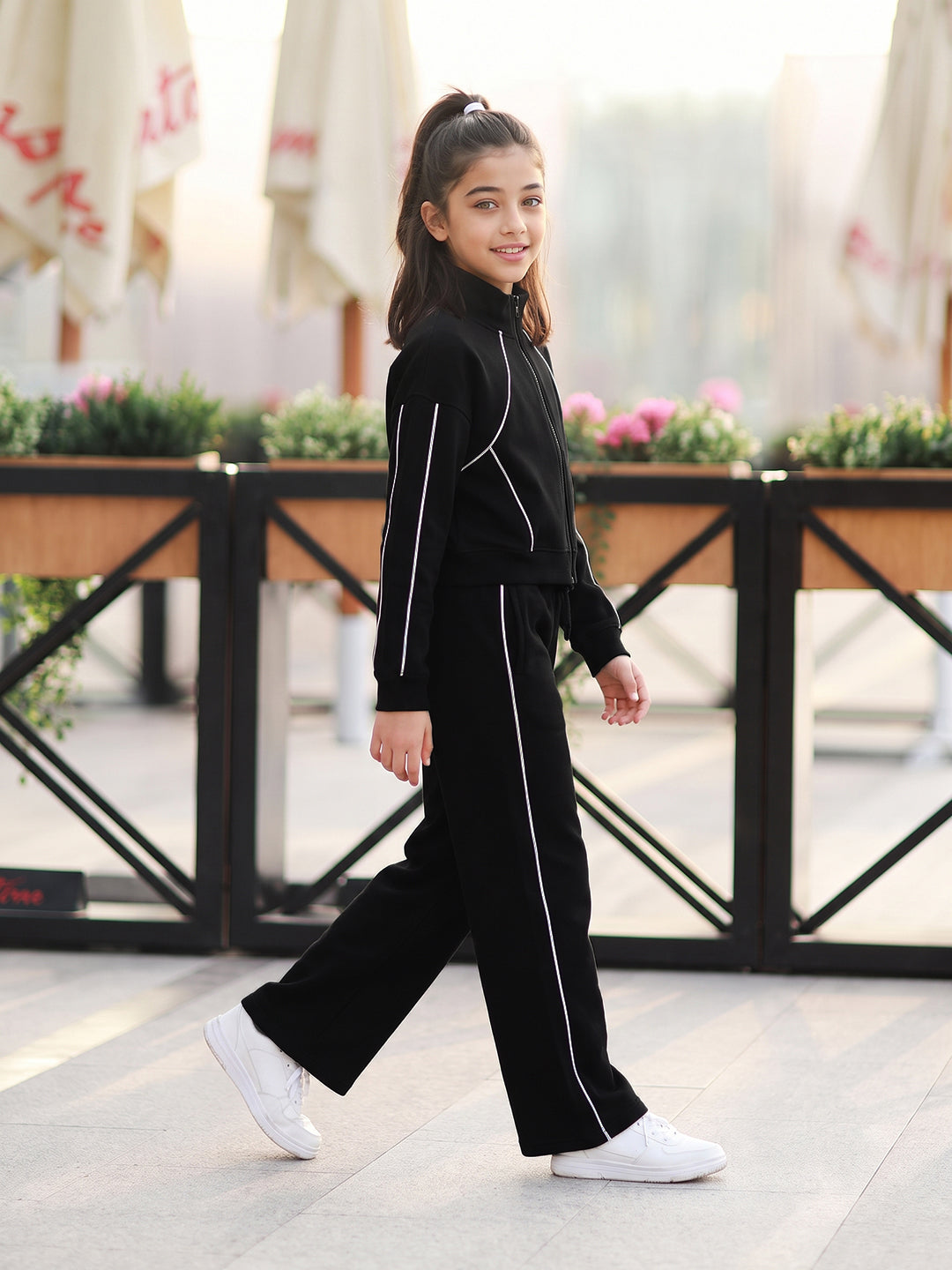 Lil Tomatoes Girls Cotton Fleece Track Suits