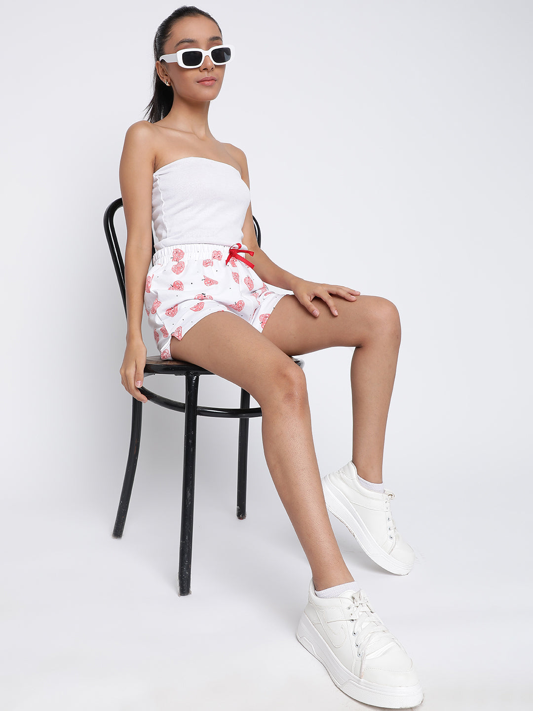 Lil Tomatoes Girls Cotton Looper Combo Shorts