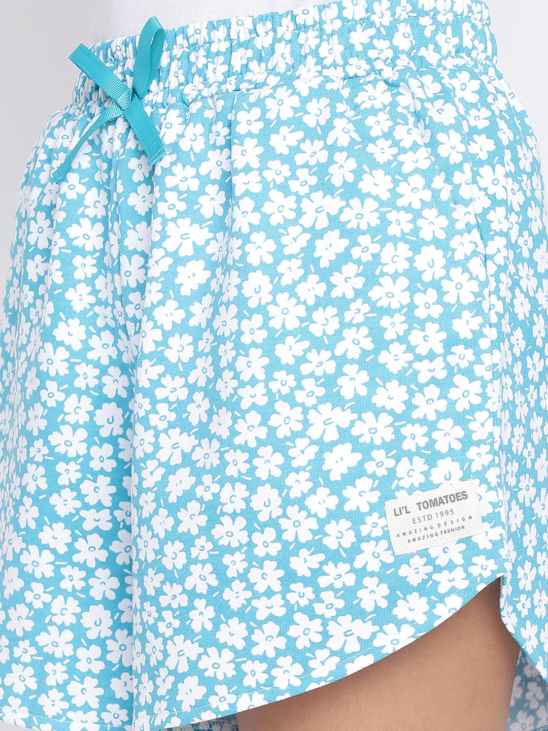 Lil Tomatoes Girls Cotton Looper Combo Shorts