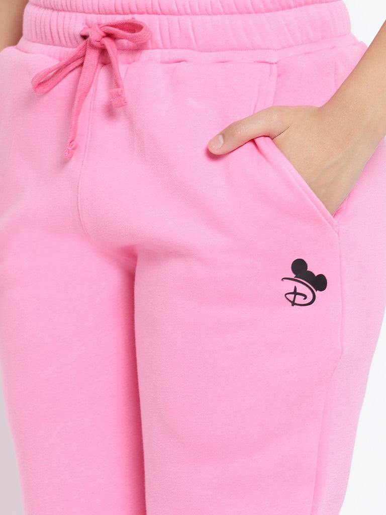 Lil Tomatoes Girls Minnie Mouse Cotton Fleece Trackpant