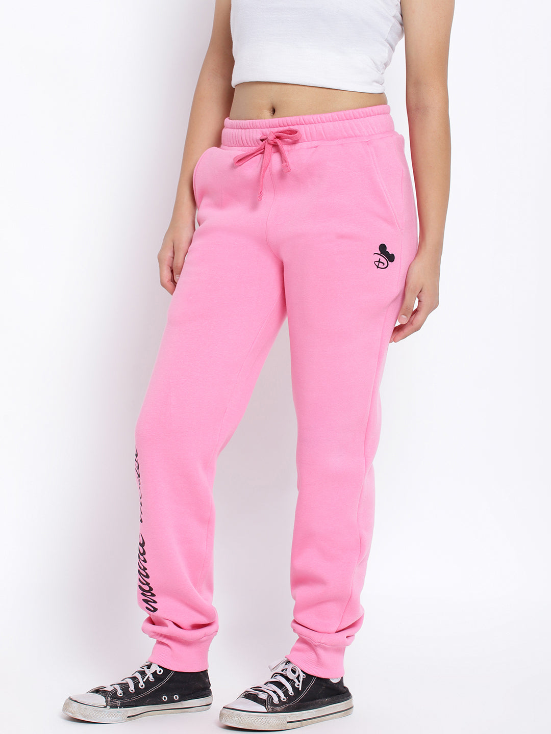 Lil Tomatoes Girls Minnie Mouse Cotton Fleece Trackpant