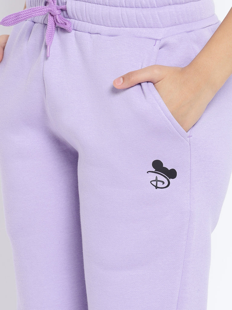 Lil Tomatoes Girls Minnie Mouse Cotton Fleece Trackpant