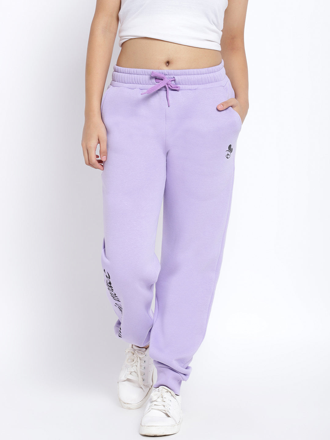 Lil Tomatoes Girls Minnie Mouse Cotton Fleece Trackpant