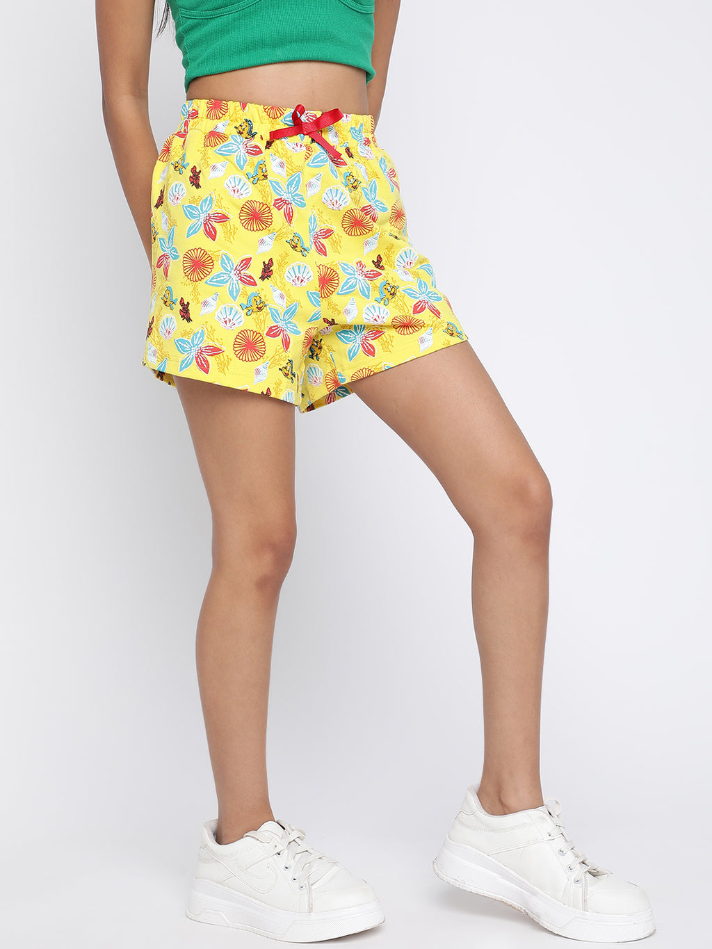 Lil Tomatoes Girls Disney Cotton Looper Shorts