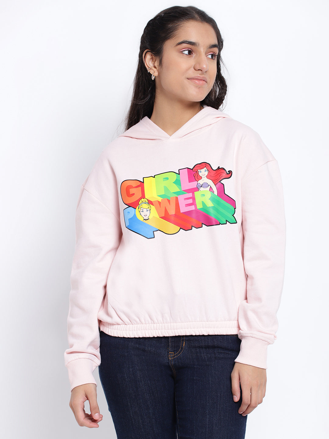 Lil Tomatoes Girls Disney Cotton Fleece Sweatshirt