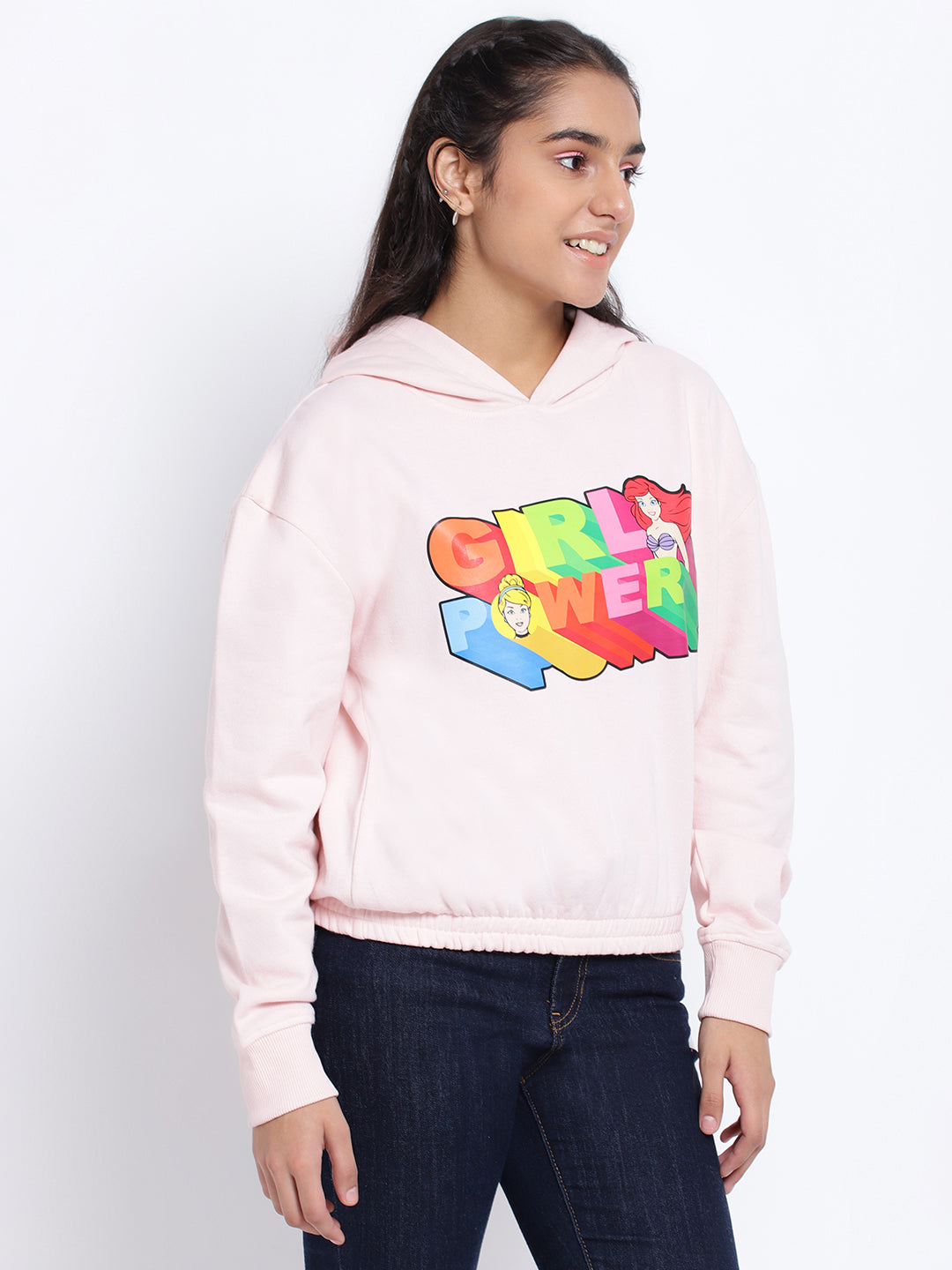 Lil Tomatoes Girls Disney Cotton Fleece Sweatshirt