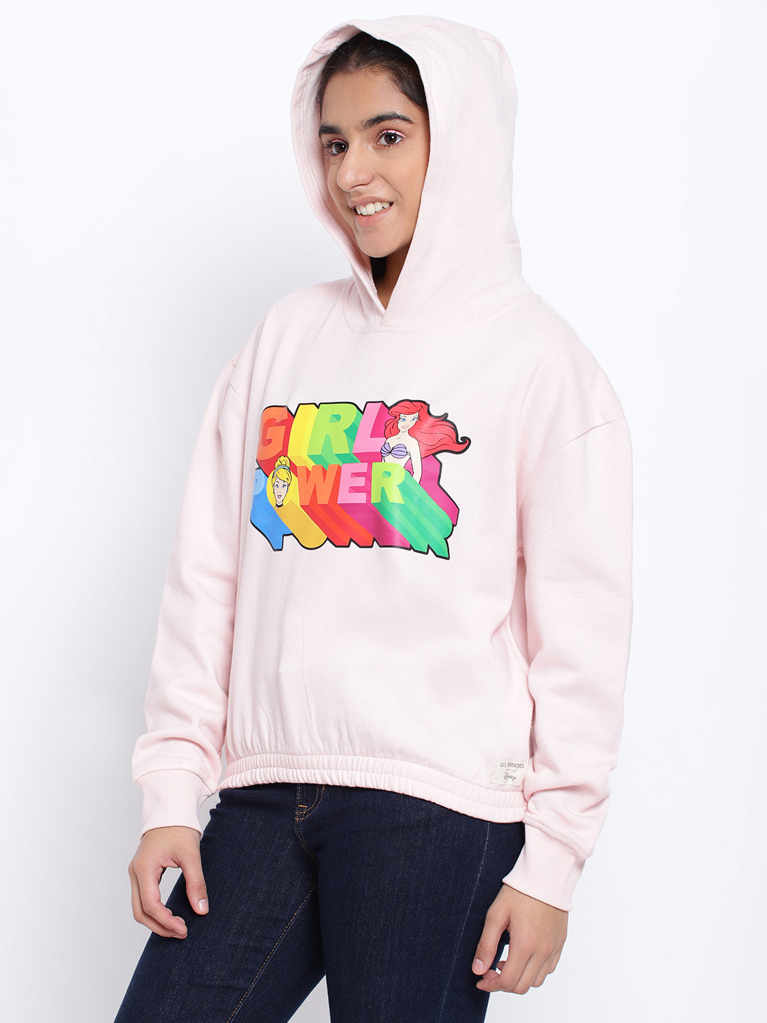 Lil Tomatoes Girls Disney Cotton Fleece Sweatshirt