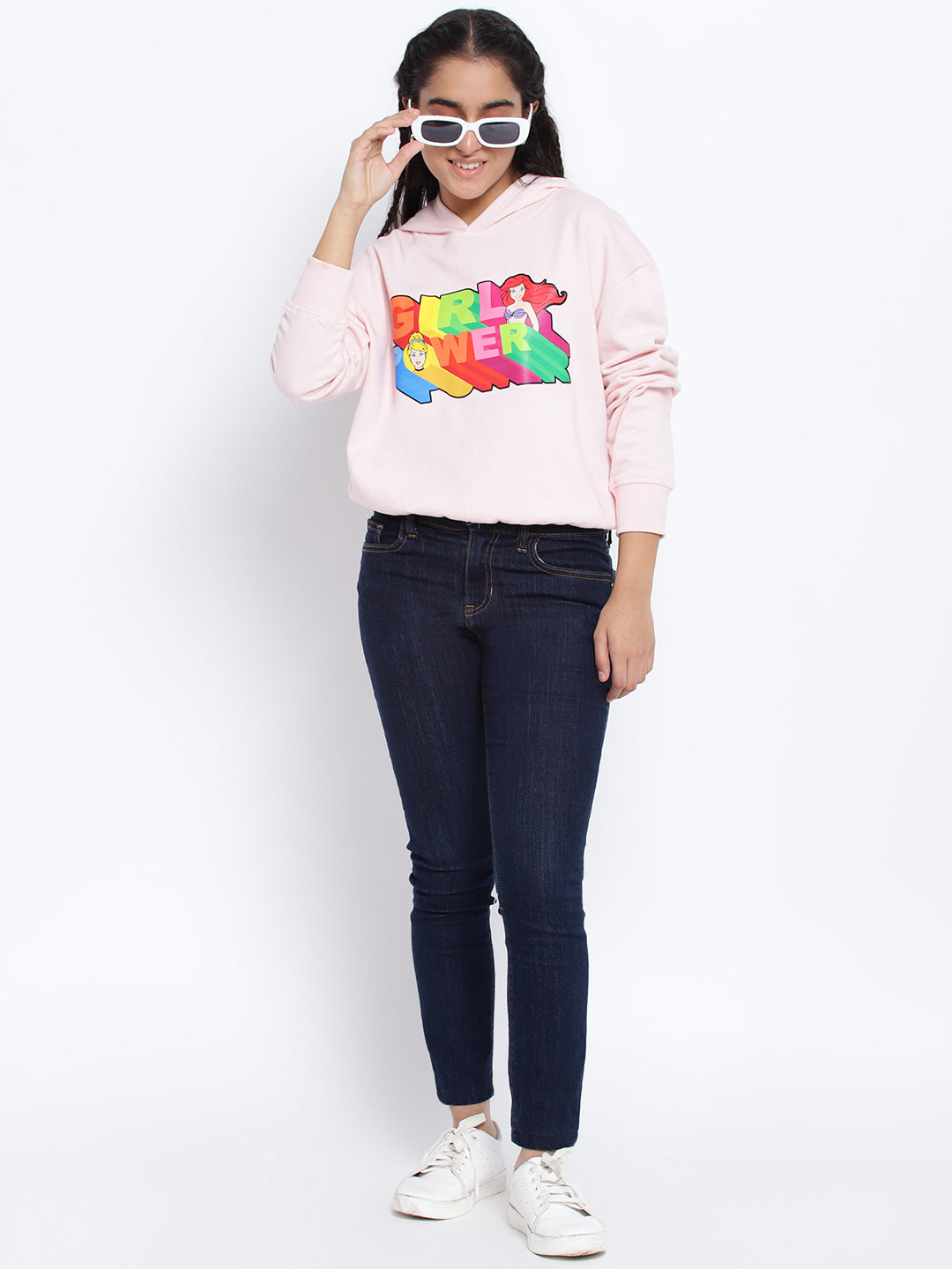 Lil Tomatoes Girls Disney Cotton Fleece Sweatshirt
