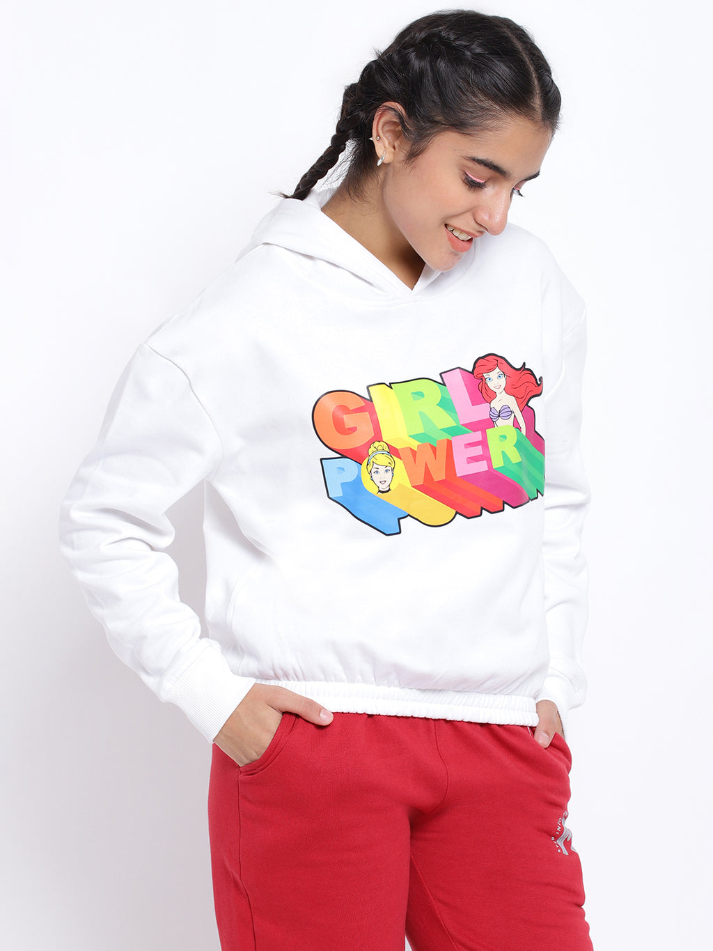 Lil Tomatoes Girls Disney Cotton Fleece Sweatshirt
