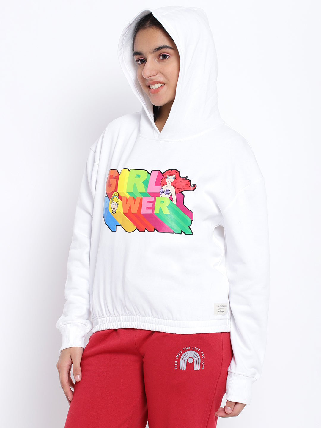 Lil Tomatoes Girls Disney Cotton Fleece Sweatshirt
