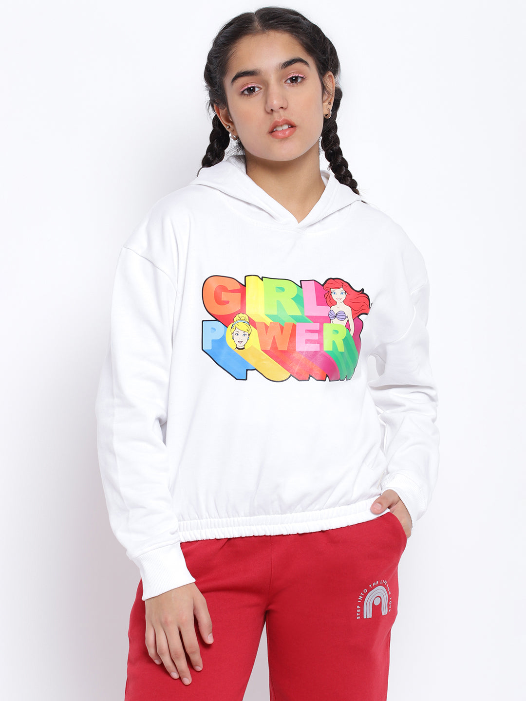 Lil Tomatoes Girls Disney Cotton Fleece Sweatshirt