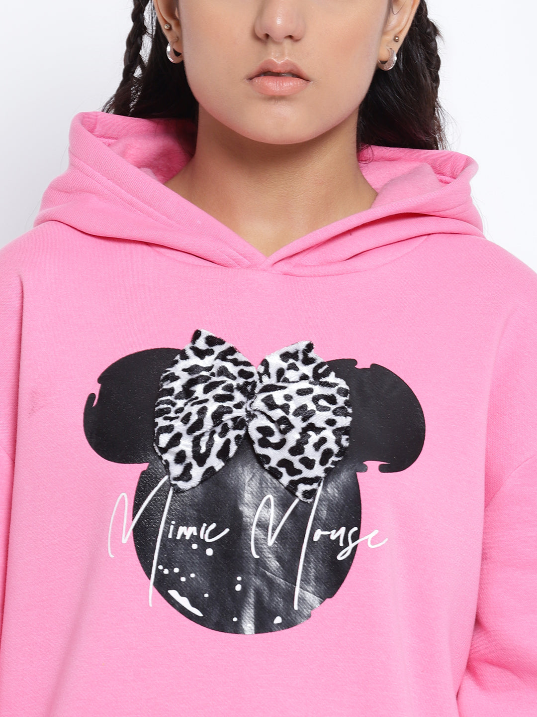 Lil Tomatoes Girls Minnie Mouse Cotton Fleece Sweatshirt