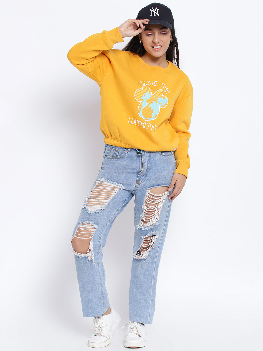 Lil Tomatoes Girls Disney Cotton Fleece Sweatshirt