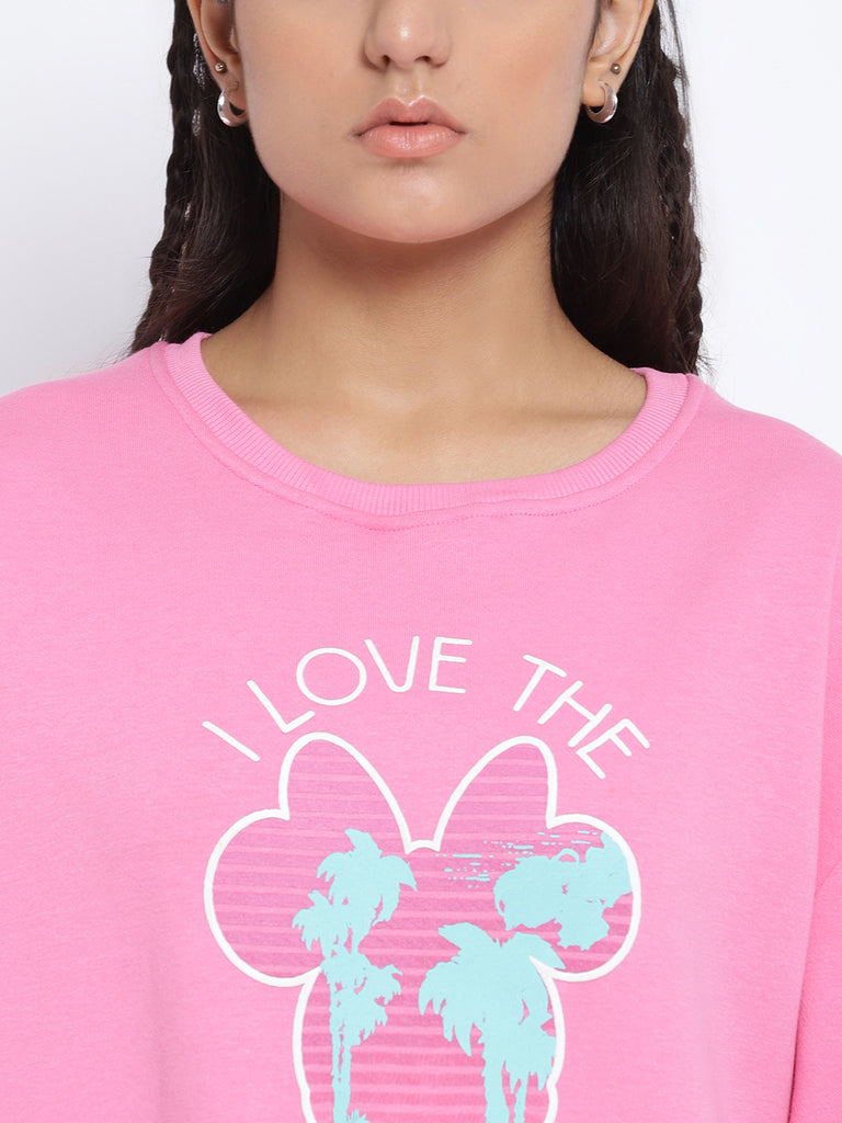 Lil Tomatoes Girls Disney Cotton Fleece Sweatshirt