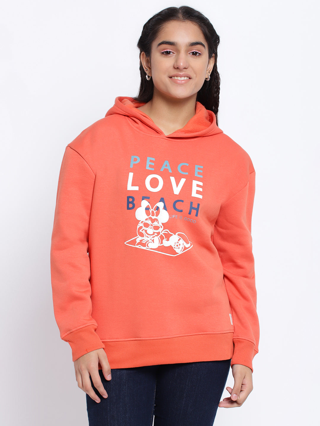 Lil Tomatoes Girls Disney Cotton Fleece Sweatshirt